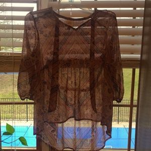 Knox Rose Women’s BoHo Babydoll Top